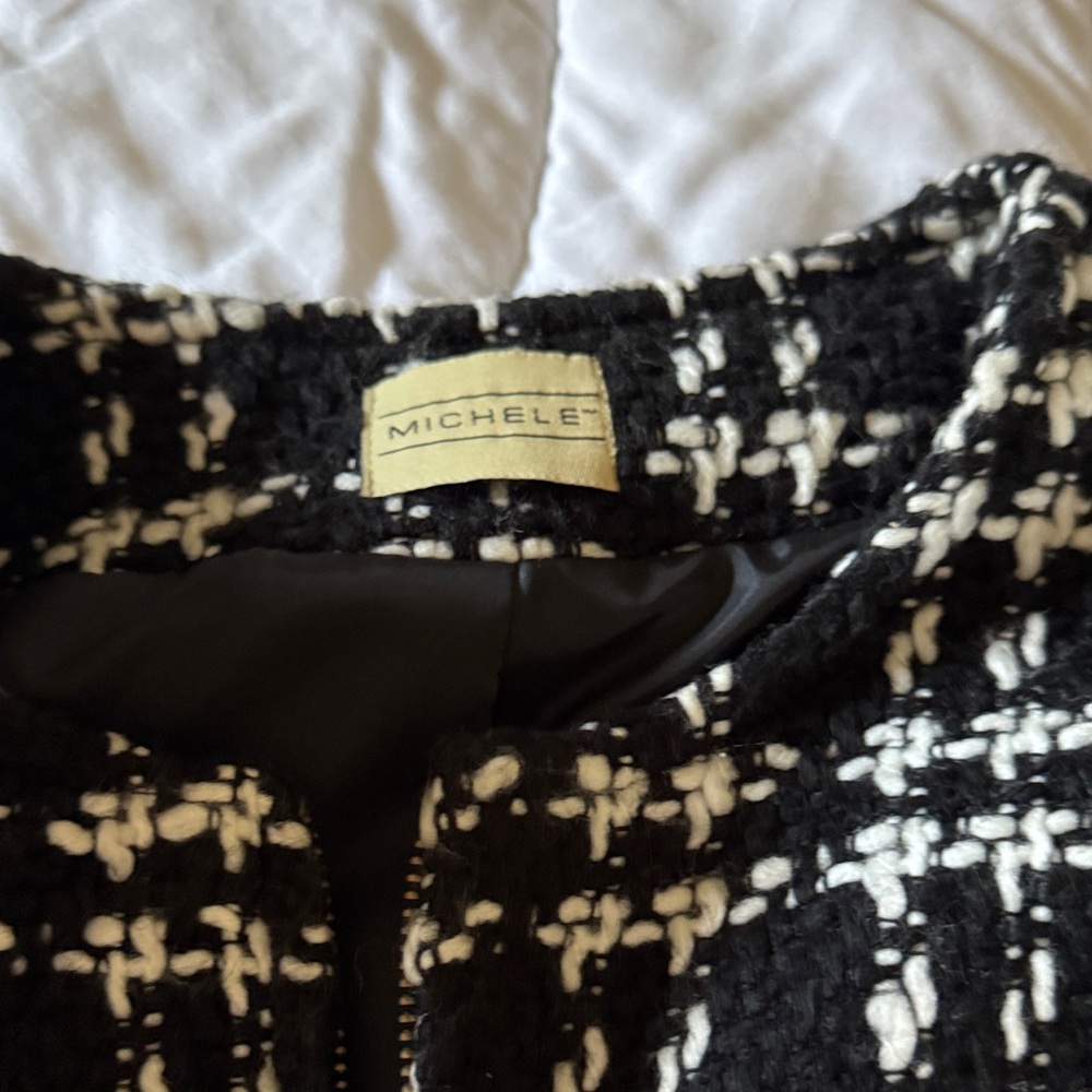 Michele Monochrome Tweed Jacket - Picture 2 of 4